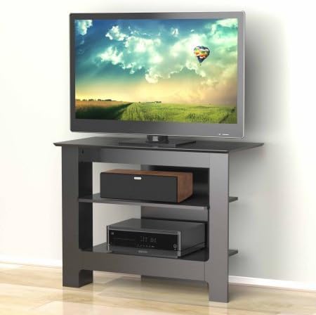 Nexera Pinnacle Black 31" Tall Boy TV Stand For TVs up to 45"