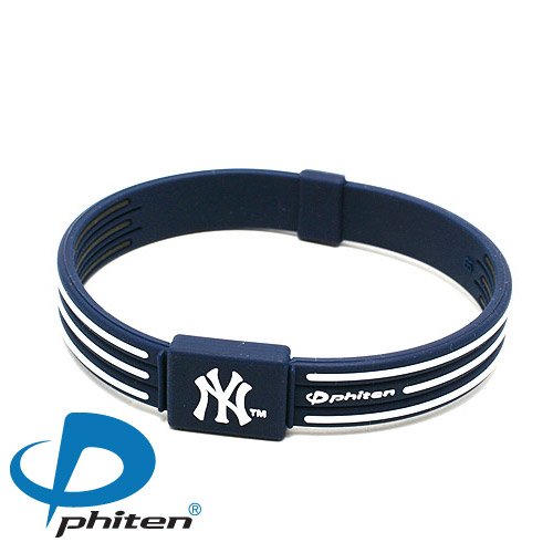 Phiten American League MLB S-Type Titanium Bracelet Team: Toronto Blue Jays, Size: 6 3/4in