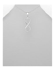 Infinity Pendant Necklace In 92.5 Sterling Silver