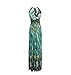 TopTie Floral Print Silky Long Maxi Dress, Green, One Size