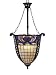 Dale Tiffany TH100579 Odette Tiffany Hanging Light, Mica Bronze and Art Glass/Metal Shade