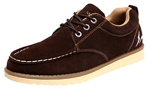 Rock Me Men’s Lightning Leather Casual Shoes Chocolate size 9
