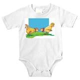 Onesie with fighting, farmyard, pair, feathers, rooster