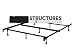 STRUCTURES by Malouf Heavy Duty 7-Leg LINENSPA Adjustable Metal Bed Frame with Center Support and Glides Only – (Queen, Full XL, Full, Twin XL, Twin)