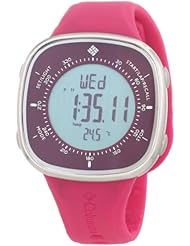 Columbia Womens CT001620 The Trailpoint Grey Digital Dial with Magenta Silicone Strap Watch