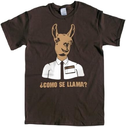 Tchirts Como Se Llama Funny Spanglish t-shirt-Chocolate-Extra Large