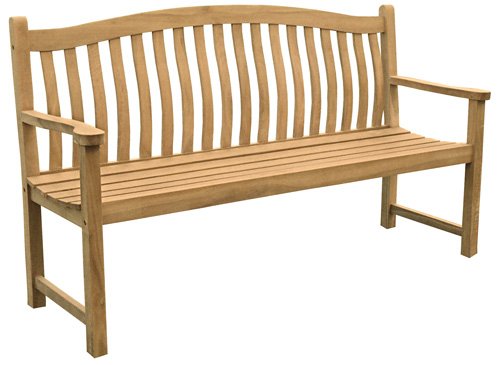 Hardwood Ergonomic Westminster 3-Seater Garden Bench