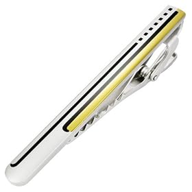 The Stainless Steel Jewellery Shop - Fashion 3-tone Tie Clip - Includes FREE... by 