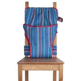 Totseat The Washable Squashable Highchair (Blue Stripes)