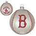 Boston Red Sox Glass Baseball Ornament