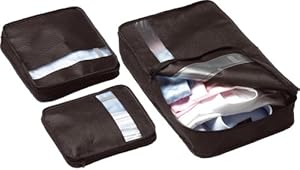 DESIGN GO CLOTHES PACKERS. Zipper Bag for shirts and other delicate garments. 3 Piece Set - Supplied in assorted colours