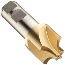 Niagara Cutter CRCO126 Cobalt Steel End Mill, General Purpose, TiN Coated, 4 Flutes,Corner-Rounding End