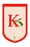Outdoor Living : Monogram Holiday Garden Size Flag - K