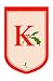Monogram Holiday Garden Size Flag - K