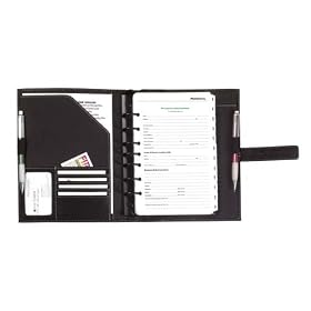 Starter Desk Set,7-Rings,1" Rings,Holds 5-1/2"x8-1/2"Pg,BK - 1 EA - DTM49359