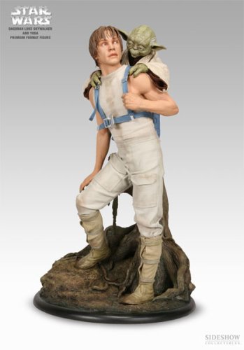 Premium Format Luke & Yoda - Dagobah Training - Figure Set - Sudeshow - Star Wars
