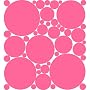 30 Flirt Pink Polka Dot Peel & Stick Wall Pops Stickers