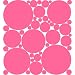 30 Flirt Pink Polka Dot Peel & Stick Wall Pops Stickers