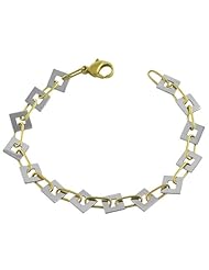 14 Karat Two-tone Gold Contempo Bracelet (7 Inch)