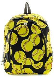 Softball Canvas Backpack