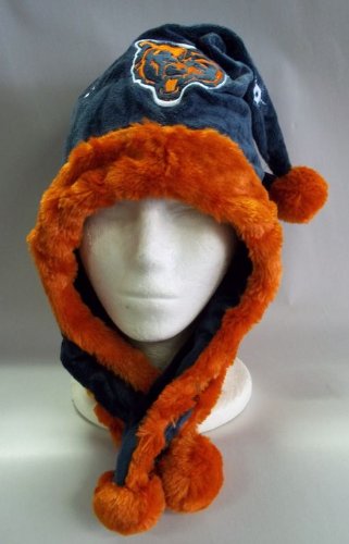 Chicago Bears NFL Official Team logo Stadium Dangle Santa Hat *NEW ITEM*
