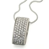 goldmaid Damencollier 925 Silber, Paveeanhänger