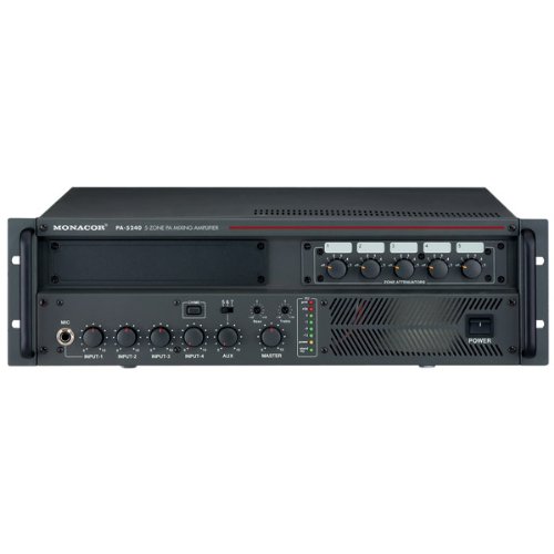 100V Linea 5 Zona di miscelazione Amplificatore 240W PA (PA-5240) 100V Linea 5 Zona di miscelazione Amplificatore 240W PA (PA-5240)
