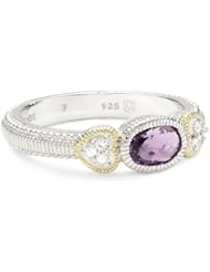 Judith Ripka "Ambrosia" Oval Stone Purple Stack Ring