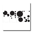 Black and White Peel and Stick Chalkboard Dots