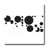 Black and White Peel and Stick Chalkboard Dots