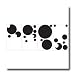 Black and White Peel and Stick Chalkboard Dots