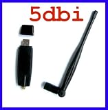 Wireless 802.11 Dongle with 5dBi Antenna Realtek Chip