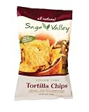Sage Valley Tortilla Chips, Yellow Corn, Omega 3, 16-Ounce Bags (Pack of 12)