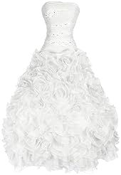 Organza Crystals Crystal Floral Print   Ball Gown Prom Dress/Quinceanera Dress 