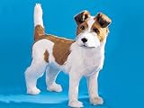 X-Large Jack Russell Dog Standing Collectible Figurine Model Lifelike