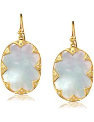 Lauren Harper Collection Over the Moon 18k Gold, Mother-Of-Pearl and Diamond Ovals Earrings
