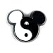 Foyo LDSC1032 Mickey Ying Yang Lace Lock Shoe Charm