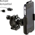 Bike Mount VARIO f�r Apple iPhone 4 / 4S / kompatibel mit BUMPER / Fahrrad Motorrad Halterung Halter Fahrradhalterung Motorradhalterung Befestigung schwenkbar, neigbar, drehbar + Netzteil / Reiselader 220V