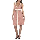 GO International® Printed Candy Stripe Dress - Orange Glow/ Seashell