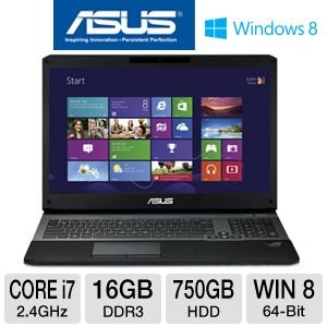 ASUS G75VX 17.3" Core i7 750GB HDD Laptop On Sale