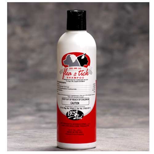 Best Shot Flea and Tick Pet Shampoo 16 oz