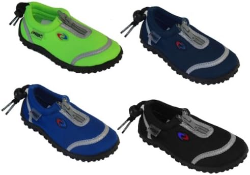 Frisky Zip-Up Toddler Boys Water Shoes Aqua Socks