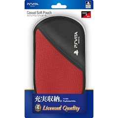 PlayStation Vita用 カジュアルソフトポーチ レッド PlayStation オフィシャルライセンス商品
