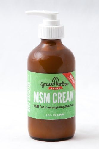 Grace Harbor Farms 8 Ounce MSM Cream, Buy Two Get One Free