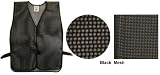 Black PVC Coated Plain Mesh Vests