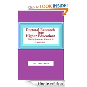 Doctoral Research into Higher Education: Thesis structure, content and completion