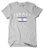 (Cybertela) Israel Flag Men's T-shirt Country Pride Tee