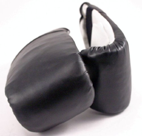 L BLACK BOXING KICKBOXING KARATE PUNCHING GLOVES NEW