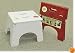 B&R Plastics 101-6 White EZ Foldz Step Stool