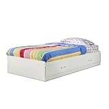 Logik Collection Mates Bed in Pure White Finish By South Shore Furniture